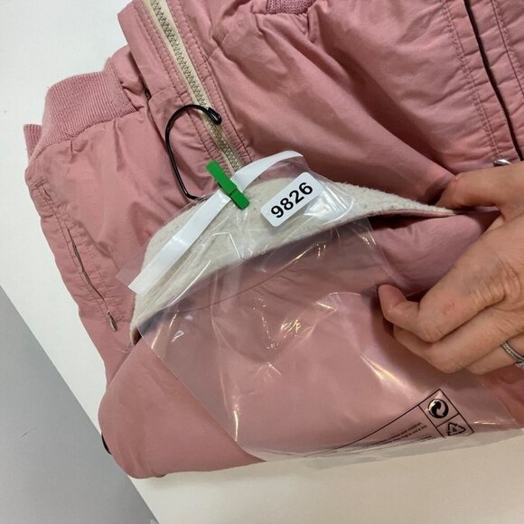 Woolrich Womens Vintage 70s 80s Full Zip Fleece Lined Vest Jacket Pink Medium - Picture 8 of 8